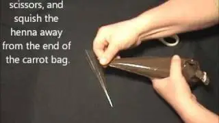 Dragonfly Henna - How to fill a henna cone