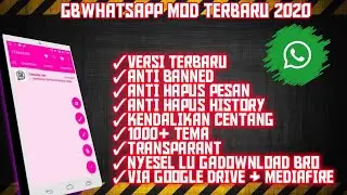 TUTORIAL DOWNLOAD GBWHATSAPP MOD TERBARU FULL FITUR 2020 | GBWHATSAPP | WhatsApp mod terbaru |