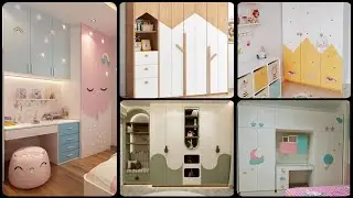 Modern Interior Kids Room Wardrobe Design // Cupboard Designs for Children Bedroom