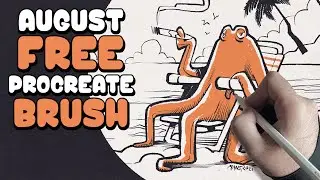 Summer Vibes | Free Procreate Brush of the Month | August 2021