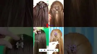 &ldquo;Elegant Flower Clip Half-Up Hairstyle  Simple Yet Gorgeous Look&rdquo; #shorts
