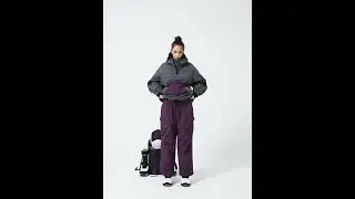 Snowshred Mountain Chill Bomber Baggy Snowboard Jacket & Swag Cargo Pockets Snow Pants
