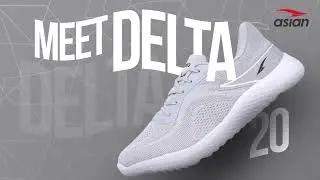 Asian Delta-20 Running Shoes | Breathable Knitted Upper | EVA Sole for Extra Comfort