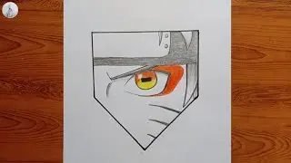 Naruto Sage Mode Eye Drawing 🔥 Easy Step by Step Anime Eye Tutorial for Beginners