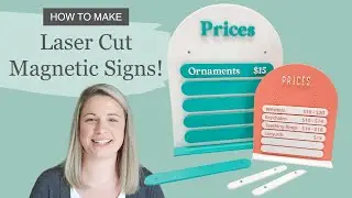 How to Glue Magnets on Laser Cut Acrylic Interchangeable Magnetic Signs