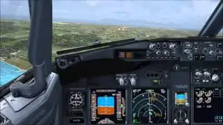 Contact approach runway 32 Kos LGKO - TUIfly Boeing 737-800