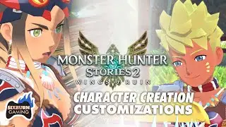 Monster Hunter Stories 2 NARUTO Character Creation Customizations