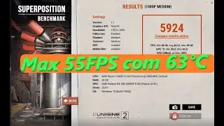 SETUP Teste Completo do SuperPosition BenchMark (1080p Medium and High)