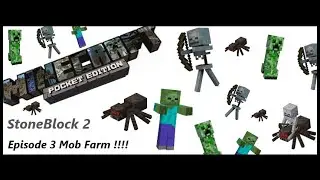 StoneBlock 2 MCPE MOB Farm !!!!!
