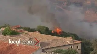 Madonie, le fiamme lambiscono le abitazioni: il fuoco ha raggiunto Petralia Soprana (PA)