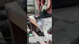 Hand File Saw Sharpening (Fast Tooth Restoration!) #Woodworking #Tools #DIY