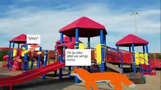 The fox and the fox cub   Google Slides 2