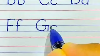 A to Z Print letters|English in four lines|Capital and small letters