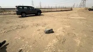 Milestone # 46 Kullaya, Broken and scattered near Harmain Railway track, Weight 924 KG Slate type