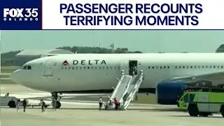 Delta plane fire in Orlando: Panic erupts over single emergency slide