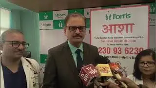 India's First Stoke Helpline Launched Dr Rahul Gupta Neurosurgery Fortis Okhla Maturan Times