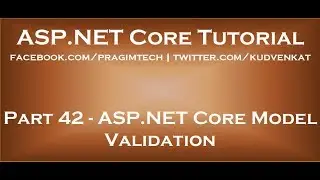 ASP NET Core model validation