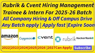 Amazon, Rubrik, Capgemini, Cvent, HackerRank, Diligent, Z1 Tech |2022, 2023, 2024, 2025, 2026 Batch