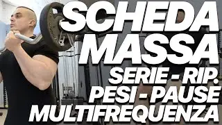 Scheda Massa Muscolare: Serie, Ripetizioni, Pause, Pesi, Esercizi e Multifrequenza