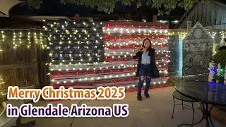 Merry Christmas 2025 in Glendale Arizona US