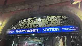 Hammersmith Station Circle and Hammersmith & City lines Night