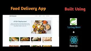 Food Delivery app using Spring boot and React js | Razorpay | #springboot #reactjs #razorpay