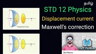 Displacement current|Maxwell's correction to Ampere's circuital law|Ln 5|5.1.1|STD12 Physics|SKY PHY
