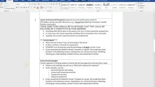 Lesson Plan Video