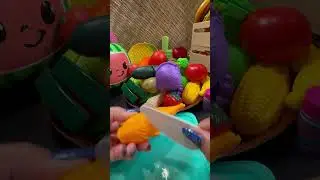CLEANING, SCALING & CUTTING VELCRO SEAFOOD FISH 🐠 #asmr #short #oddlysatisfying #toys #trending