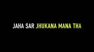 Dil Lagana Mana Tha || Black Screen Lyrics Status Video || @Mscration-v2