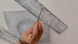 Diy Name Plate With Lippan Art / Designer Nameplate  / How To Make Name Plate / DIY Home Decor