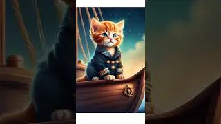 I'm a sea captain, taming the ocean! #music #cat #friends #cutecat #bestfriendlyrics #cutecat #cute
