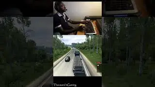 Trucking in russian nice view #russianborder #simulatorgames #eurotrucksimulator2 keyboard gameplay