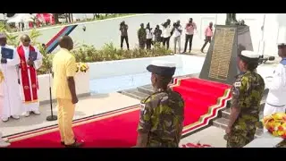 President Ruto at the Kenya Navy 60th Anniversary, Kenya Navy Base Mtongwe, Mombasa County.