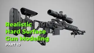 How to Model a Realistic Gun in 3ds Max | Hard Surface Modeling for Beginners | Part 10