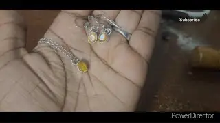 Making an opal jewelry set in sterling silver!