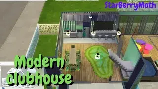 Modern club house || Sims 4 || No CC || Commentary in captions