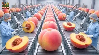 How Fresh Peaches Are Turned into Canned Peach Slices Inside a Modern Factory