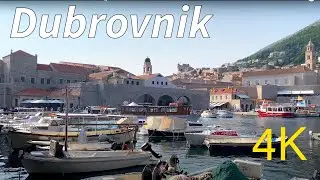 Дубровник, Хорватия 🇭🇷 Пешеходная экскурсия по Старому городу в 4K — с подписями