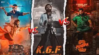 rrr 🆚 kgf 2 🆚 pushpa 2 movie comparison 😮