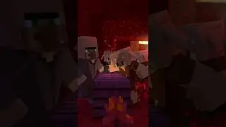 🔥villager vs piglin🔥(minecrat animasi)#minecraft #shorts