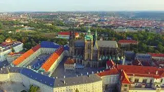 Over Prague Castle 4K Drone Video of the Heart of Prague