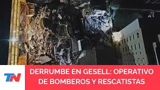 DERRUMBE TRÁGICO EN GESELL: Los bomberos creen que habría personas a seis metros de profundidad