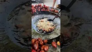 Barule Chaat Marinated Aloo Chaat in India #streetfood #shorts #youtubeshorts