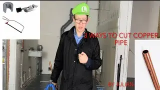 How to cut  copper pipe - 3 different ways  with 2 worksheets at the end