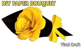 diy paper flower bouquet | birthday gift ideas | diy paper bouquet #diy #diybouquet #craft