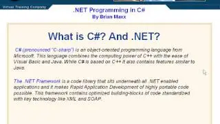 What is C# and .NET