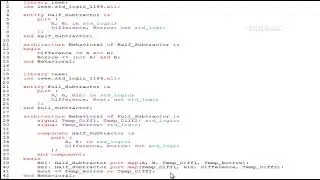 chatGPT- design a full Subtractor using half Subtractor in VHDL