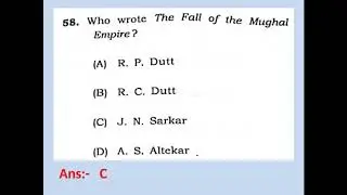 APSC 2018 Solved History paper (prelims)