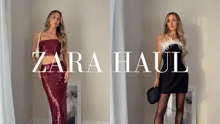 NEW IN ZARA HAUL | PARTYWEAR OUTFITS | 2024
